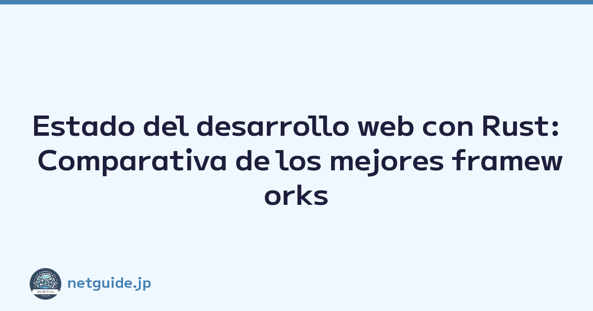 Featured image of post Estado del desarrollo web con Rust: Comparativa de los mejores frameworks