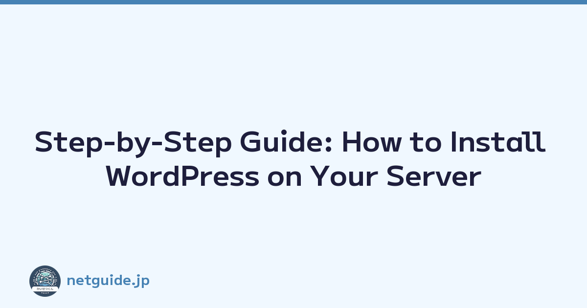 Featured image of post Step-by-Step Guide: How to Install WordPress on Your Server